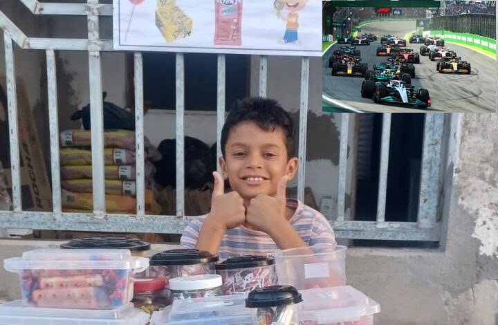 Apaixonado pela Fórmula 1, garoto de 9 anos vende doces com foco em realizar sonho de conhecer o circuíto de Interlagos