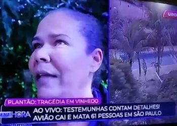 Mulheres naturais de Riachão, Pé de Serra e Valente presenciam queda de avião em SP e relatam momento de pânico