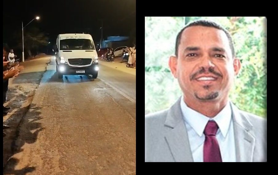 Sob aplausos caixão com corpo do vereador Ariel da Martins é recebido em Queimadas e carreata acompanha até a Câmara onde acontece o velório