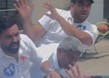 Apoiadores do PT lançam ovos contra comitiva de Jerônimo Rodrigues durante carreata do PP