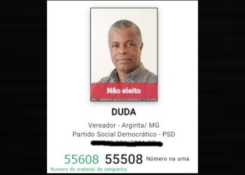 MG – Vereador perde a eleição após distribuir material de campanha com um dígito errado