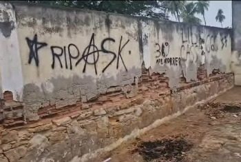 Pichações com ameças de morte e símbolos de maldição, levam terror a distrito em Tucano