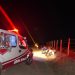 Dois jovens ficam feridos em colisão envolvendo motocicleta e boi