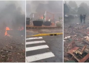 RS – Avião de pequeno porte cai em Gramado e atinge prédio, pousada e loja