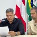 Riachão do Jacuípe – Em coletiva de imprensa e ao lado do vice Felipe Sales, o prefeito Carlinhos Matos apresentou o secretariado para o novo mandato