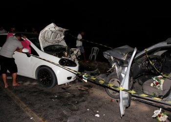 Colisão frontal envolvendo Punto e Gol deixa uma pessoa morta e cinco feridas na BA 120