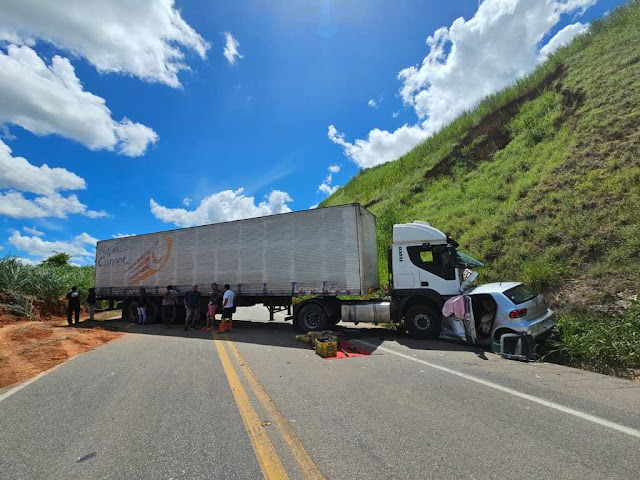 Vídeo mostra o momento exato de acidente que matou quatro pessoas na BR-116, em MG