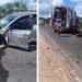 Colisão frontal envolvendo dois carros deixa duas vítimas fatais na BA 084