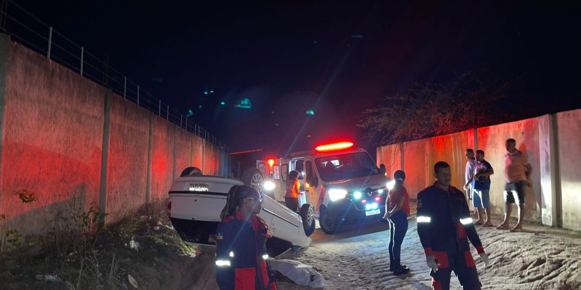 Motorista de Fiat Palio morre em capotamento em estrada vicinal de Coité (atualizada)