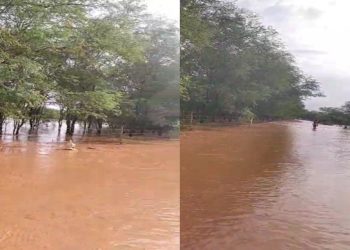 Cheia do Rio Maceté isola diversos povoados e distrito da sede de Tucano