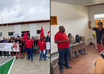 Com salários atrasados servidores públicos municipais de Quijingue fazem paralisação de advertência por 24h