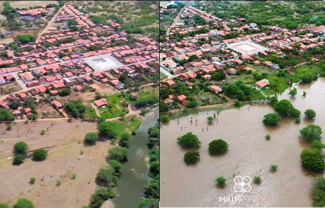 Veja o antes e depois do Rio do Jacuípe em Barreiros