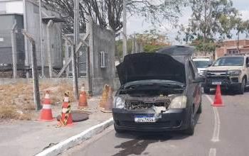 PM prende em flagrante dois indivíduos furtando cabos de telefonia da OI em Valente