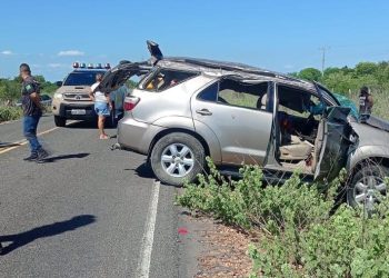 SW4 capota várias vezes e duas pessoas morrem no norte do Estado
