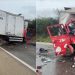 Colisão entre caminhão e carreta deixa quatro mortos na BR-242; via foi interditada por sete horas