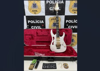 Guitarra avaliada em R$ 50 mil é recuperada seis meses após ter sido furtada