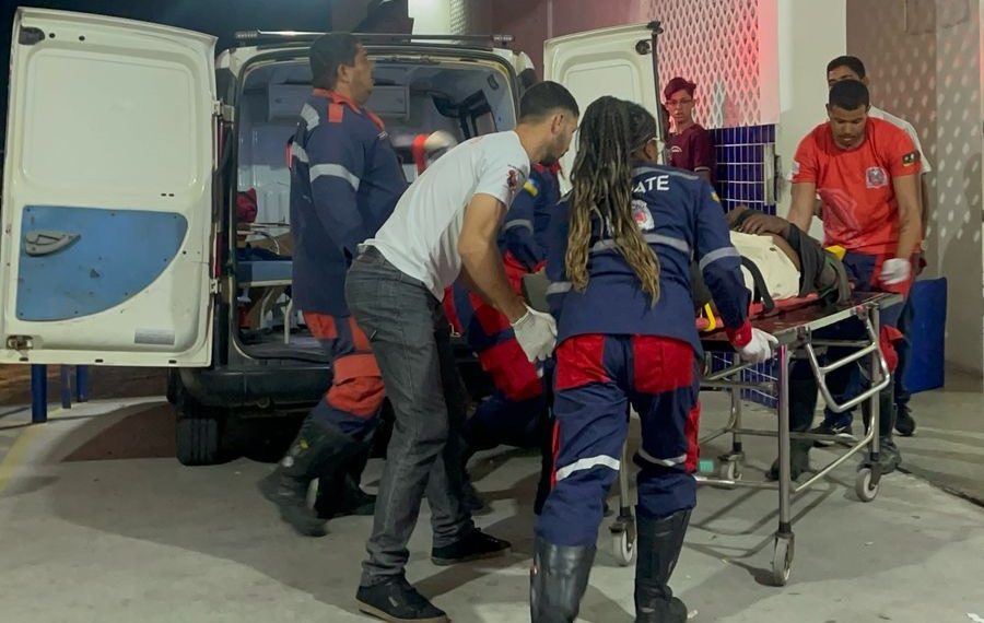 Homem é socorrido em estado gravíssimo após receber tiro de espingarda