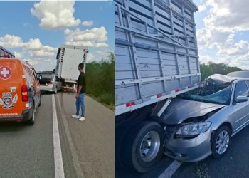 Brigada Anjos Jacuipenses é acionada para prestar atendimento de caso clínico e depara com dois acidentes na BR 324