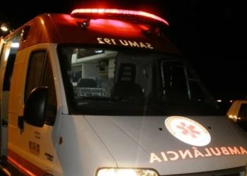 Ciclista fica gravemente ferido após colisão com moto pilotada por um sobrinho