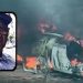 Homem morre após carro capotar e pegar fogo na BA 419