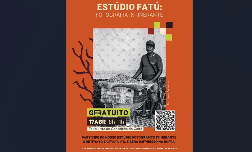 Estúdio FATÚ estreia em Conceição do Coité com retratos gratuitos na feira livre da próxima quinta-feira,17