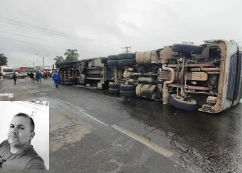 Homem natural de Riachão do Jacuípe morre em acidente envolvendo moto e carreta em Feira de Santana