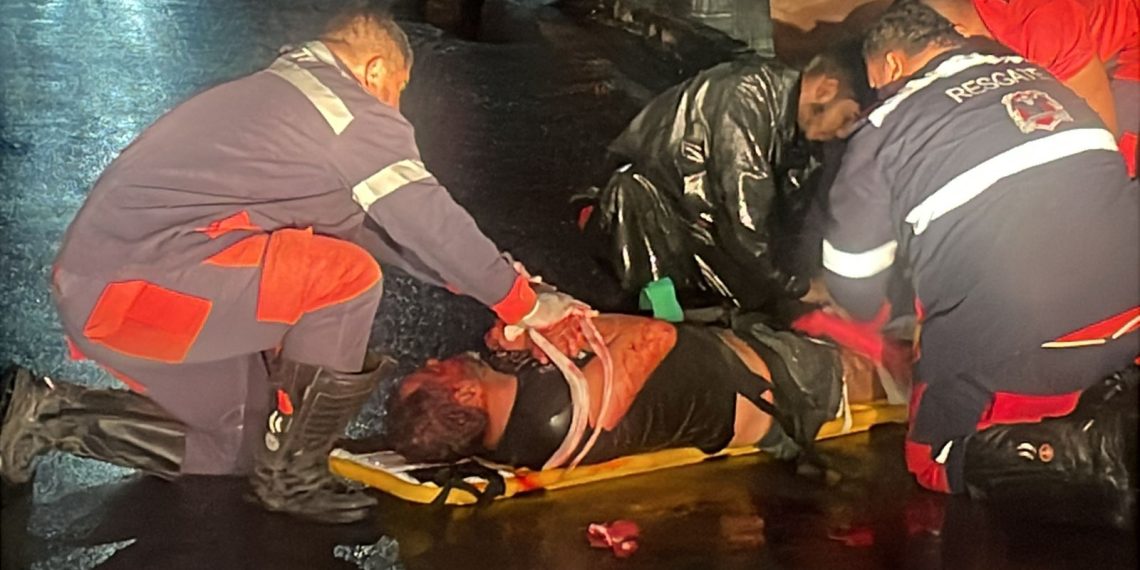 Brigada Águia Resgate é acionada para prestar socorro a homem agredido por vizinho