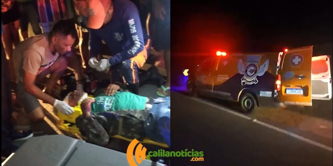 Homem fica ferido após colisão envolvendo duas motos na BA 120