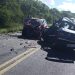 Colisão frontal envolvendo carros de passeio deixa dois mortos na BA 416