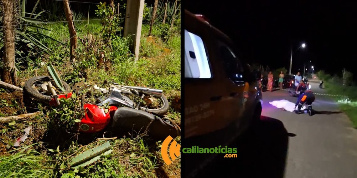 Jovem de 17 anos morre após colidir moto em poste de rede elétrica em Almas distrito de Coité (atualizada)