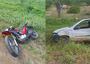 Colisão envolvendo carro e moto deixa vítima fatal na BA 120, trecho Riachão – Serra Preta