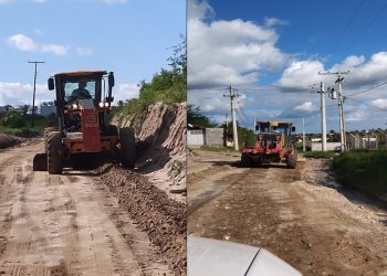 Serviço de patrolamento minimiza situação precária da estrada Coité – Juazeirinho após intervenção da SEINFRA