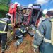 Bombeiros resgatam motorista preso às ferragens após acidente na BR 110