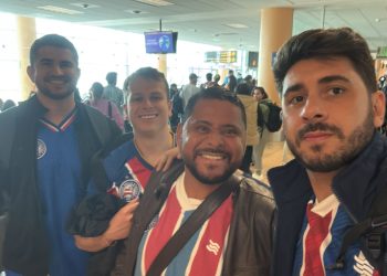 Coiteenses cruzam fronteiras para apoiar o Bahia em duelo decisivo na Colômbia