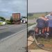 Colisão envolvendo carro de passeio e caminhão boiadeiro deixa três pessoas mortas e duas feridas quando retornavam de festa