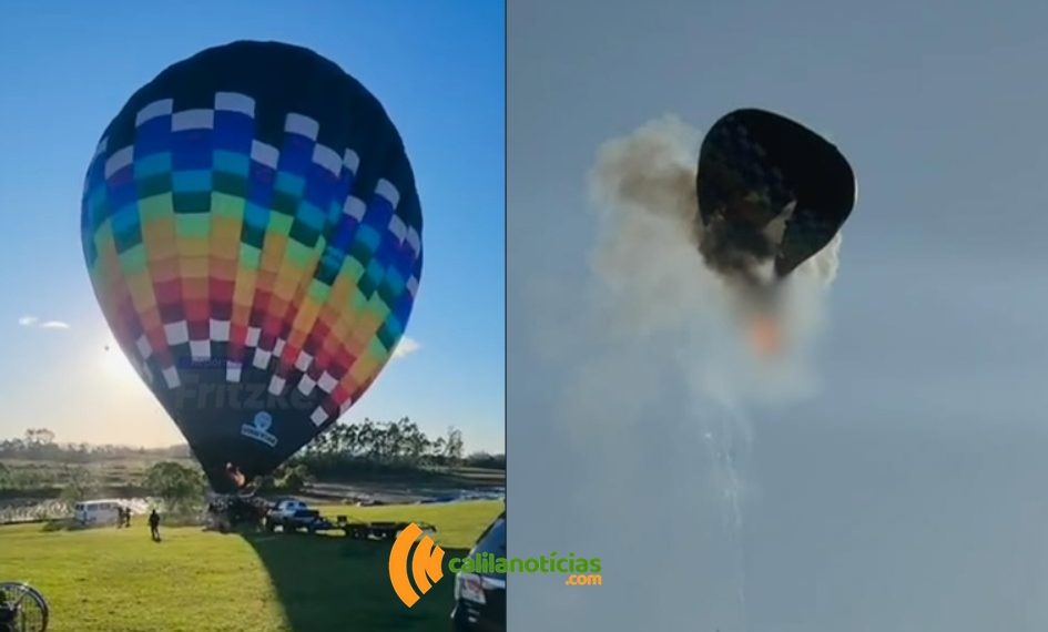 SC – Balão pega fogo e cai; 8 pessoas morrem e 13 sobrevivem (video)