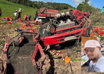 Caminhoneiro diz que escapou da morte por milagre em acidente na BR 101