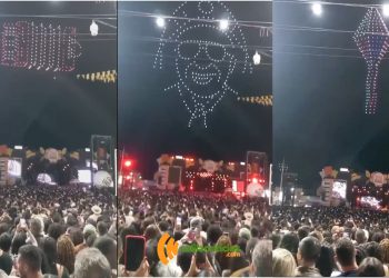 DJ Alok transforma o Arraiá das Caraíbas em Irecê com espetáculo de luzes, tecnologia e forró eletrônico; produção usou cerca de 300 drones