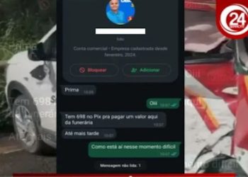 Criminosos pedem pix em nome de vereador que perdeu mãe em acidente