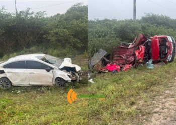 Colisão envolvendo Chevrolet Cruze e Fiat Strada deixa dois mortos e cinco feridos na BA 120 (atualizada)