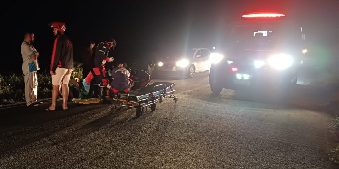 Homem é transferido após sofrer grave acidente de moto na BA 409