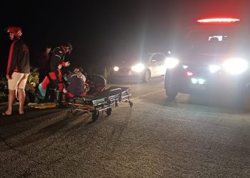 Homem é transferido após sofrer grave acidente de moto na BA 409