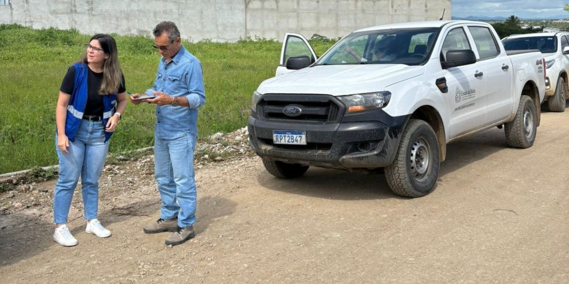 Equipe da SEINFRA chega para realizar novo projeto visando a pavimentação asfaltica da BA 411 trechos Coité – Juazeirinho – Ichu. Deputado Alex da Piatã comemora