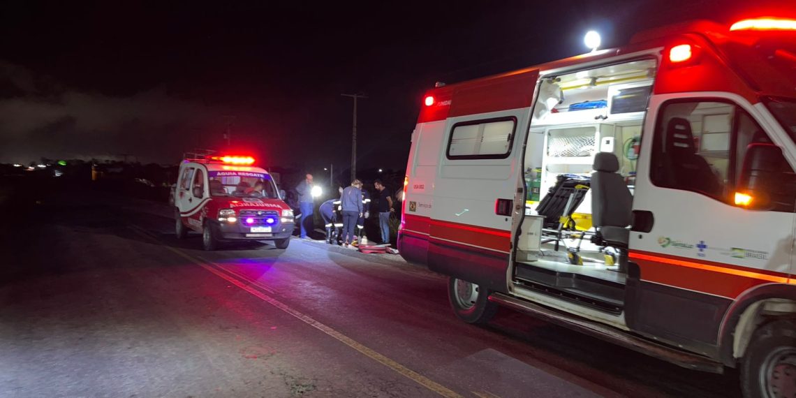 Idoso ficou ferido após moto que conduzia ter sido atingido por outra na BA 120