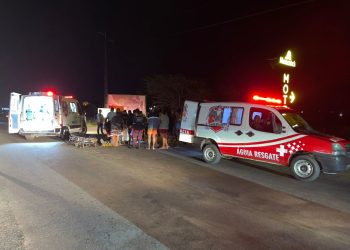 Motociclista fica gravemente ferido em acidente na BA 120. O mesmo teria perdido o controle da moto ao passar em quebra-mola