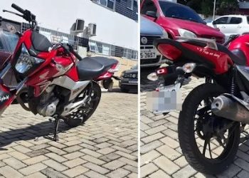 Motocicleta é furtada de dentro do pátio da Delegacia
