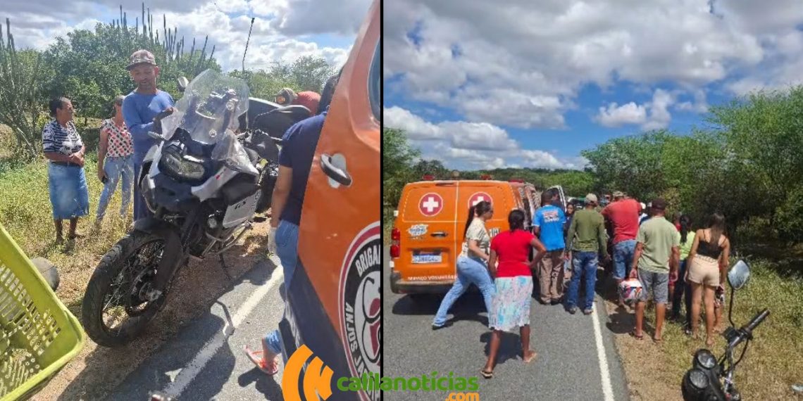Motociclista do Rio de Janeiro sofre acidente após desviar de animal na BA-120, entre Serra Preta e Riachão do Jacuípe