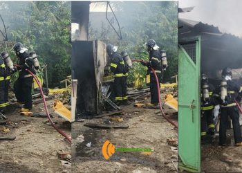 Incêndio atinge oficina de conserto de geladeiras e freezers