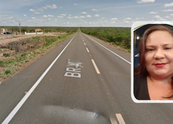 Mulher morre atropelada por motocicleta após a moto que ela conduzia apresentar problema mecânico na BR 407