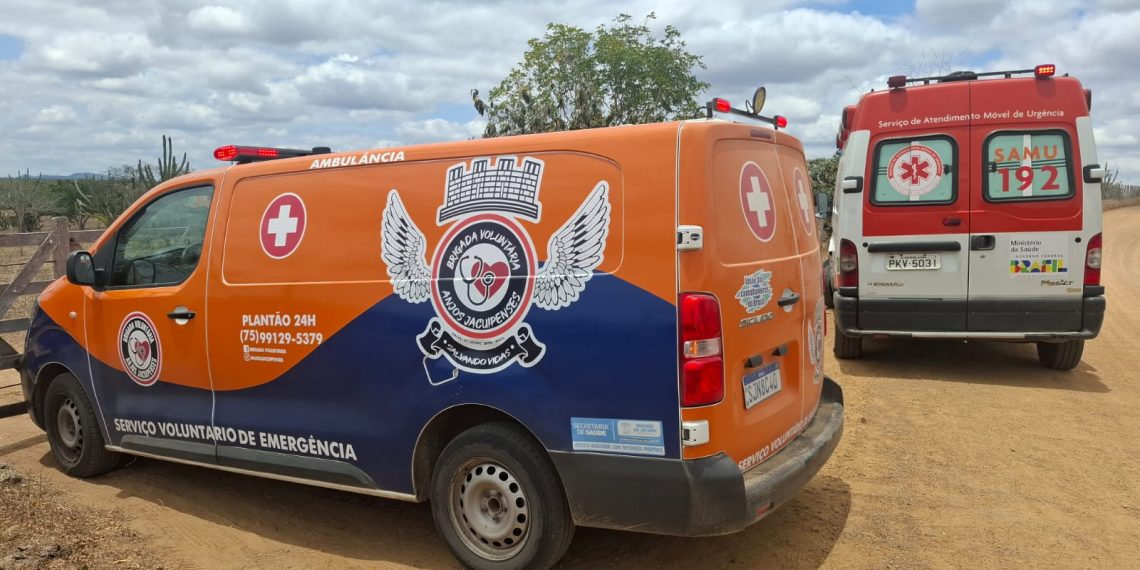 Homem sofre acidente de trabalho ao cortar árvore e é socorrido em estado grave